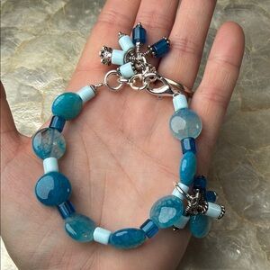 Blue Beaded Bracelet